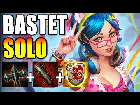 HER TICK SHREDS THEM - Bastet - Smite Solo Gameplay