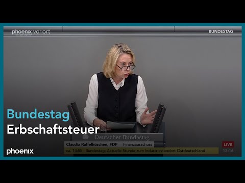 Video Thumbnail: Bundestagsdebatte zur Erbschaftsteuer am 30.11.23