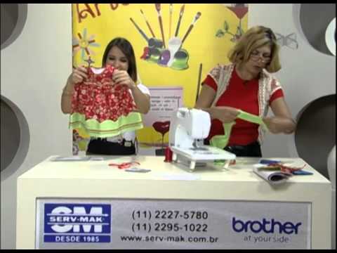 Mulher.com 17/09/2012 - Modelagem vestido de bebê