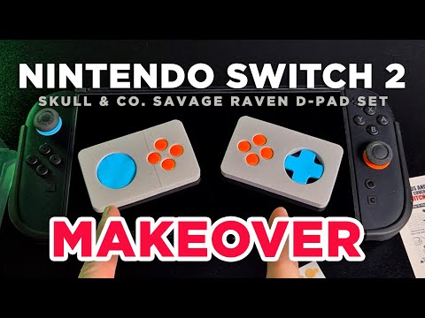 Savage Raven D-Pad Button Caps Set by Skull & Co. Mod: Nintendo Switch 2 Festive Makeover🎄