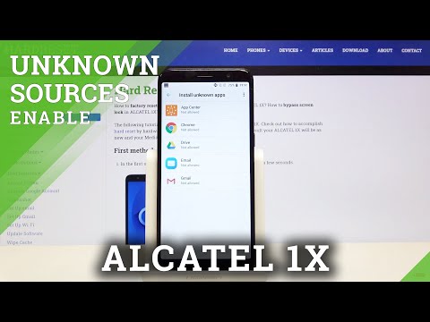How to Enable Unknown Sources on ALCATEL 1X - Apps Installation