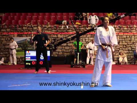 Szabó Zsófia vs. Constantin Elena - EUROPEAN SHINKYOKUSHIN KARATE CHAMPIONSHIP, 2014 BAKU