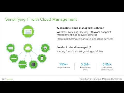 Cisco Meraki Webinar: Introduction to cloud-managed switching
