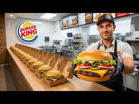🍔 Inside Burger King Kitchen | The Secret Behind Their Perfect Burger! 🔥