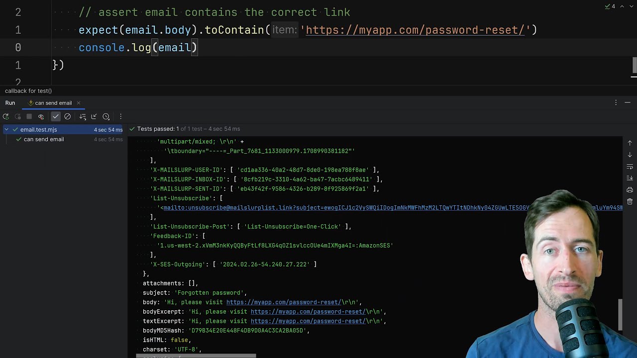 Test password reset email with Node.js and Vitest thumbnail