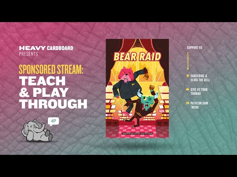 Bear Raid - 4p Teaching & Play-through by Heavy Cardboard