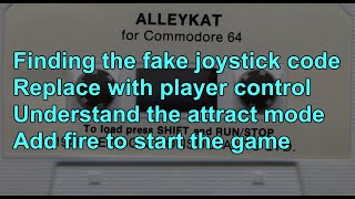 C64 Coding - Make Alleykat demo playable