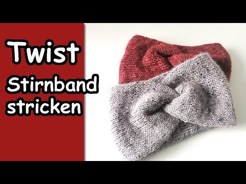 Twist Headband Knitting | Double Layered and Seamless