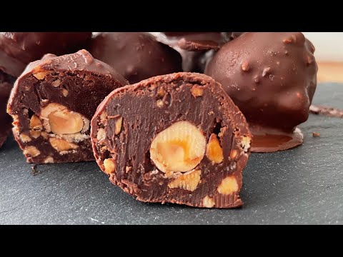 How to make homemade Ferrero Rocher Chocolates|| Perfect Easter Dessert