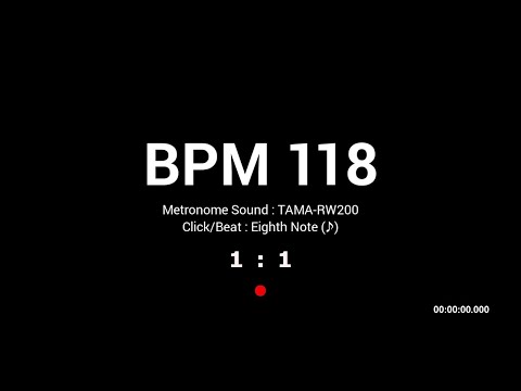 Metronome BPM 118 / TAMA-RW200 / 8th