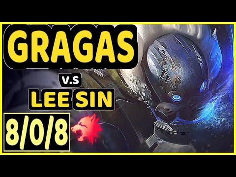 NJI (GRAGAS) vs LEE SIN - 8/0/8 KDA JUNGLE GAMEPLAY - EUW Ranked GRANDMASTER