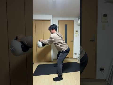 Hip Hinge Isometric with Waterbag push