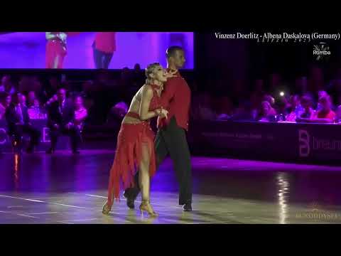 Dynamic Drama: Vinzenz & Albena's Intense Rumba Solo (WDSF Leipzig 2025 Final)