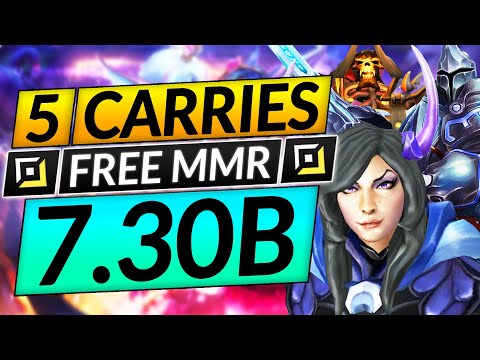 5 MOST BROKEN CARRIES of the NEW 7.30b Patch - Position 1 Tips - Dota 2 Guide