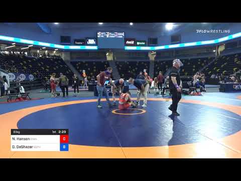 61 Kg Consolation - Nate Hansen, Iowa Vs Daniel DeShazer, Gopher Wrestling Club - RTC