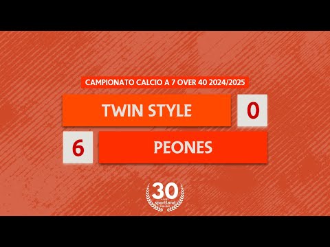 HIGHLIGHTS • Campionato Calcio a 7 Over 40 2024/2025 - Twin Style v Peones