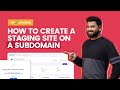 How To Clone Your WordPress Site To A Subdomain In 5 Mins WP STAGING Tutorial