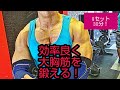 効率良く大胸筋を鍛えるッッ!