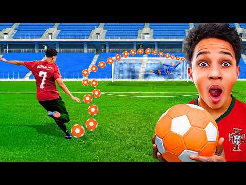 I Took 100 Shots With Overpowered Football Vs Kid Ronaldo