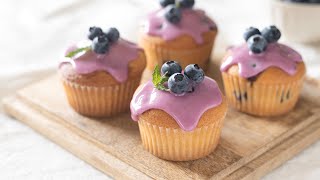  - ブルーベリーのカップケーキの作り方 Blueberry Cupcakes｜HidaMari Cooking