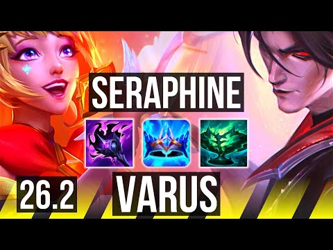 SERAPHINE & Nami vs VARUS & Leona (ADC) | 28K damage | EUNE Master | 26.2