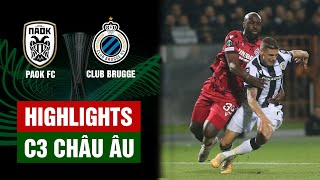 Highlights : PAOK FC - Club Brugge | Công thủ hoàn hảo, PAOK FC đại thắng lượt về