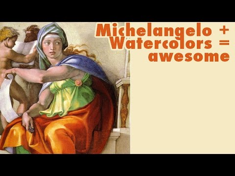 How to Paint Michelangelo's Sistine Chapel in Bold Watercolors