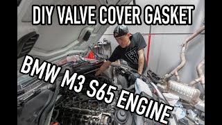 DIY BMW E9X M3 S65 VALVE COVER GASKETS!