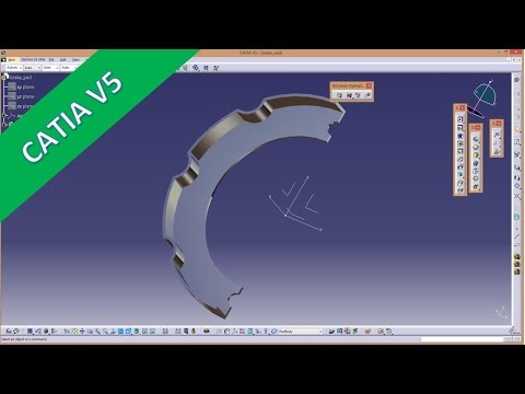 User Wish Brake Pad Catia v5 Training Shell Pattern