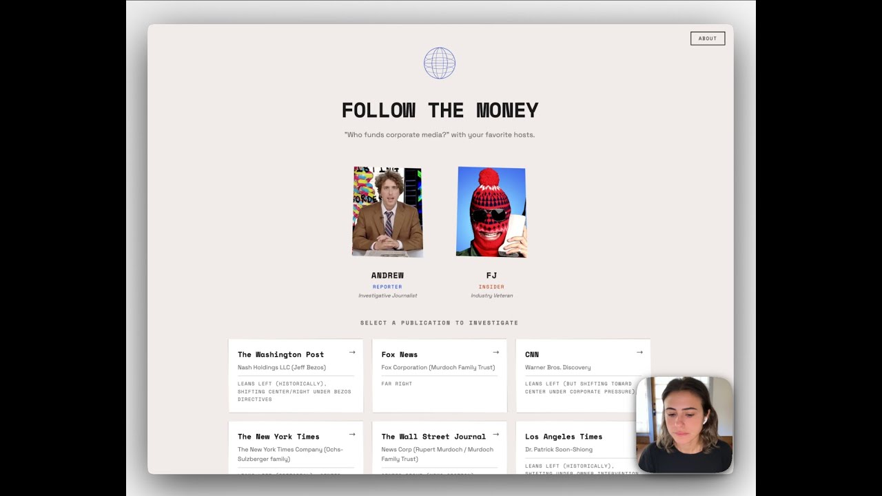 Media Agents: Follow The Money Series project preview