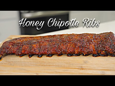 Oven-Baked Honey Chipotle Ribs That FALL OFF THE BONE!