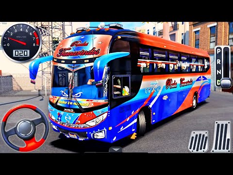 Offroad Coach Bus Driving 3D - Real Uphill Bus Drive Simulator 2024 - Android GamePlay