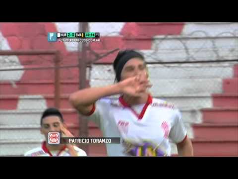 Gol de Toranzo. Huracán 2 - Santamarina 0. Fecha 18. Torneo Primera B Nacional 2014. FPT
