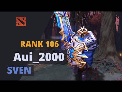 Aui_2000 (Rank 106) plays Sven Dota 2 Full Game
