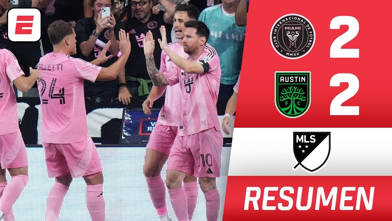 Goles de MESSI y SUÁREZ e INTER MIAMI EMPATÓ 2-2 vs AUSTIN FC en INAUGURACIÓN de nuevo estadio | MLS