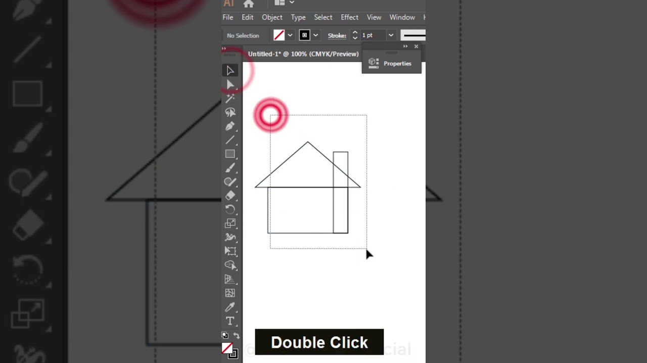 Quick and Easy Vector Home Icon in Illustrator | Vector Icon in 1 Minute