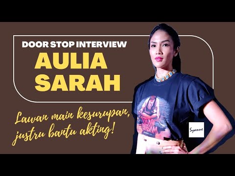 Aulia Sarah, Doorstop Interview Film Waktu Maghrib. "Udah Kerasa Hawa Berbeda Saat  Mau Syuting!