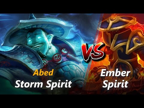 How to Storm Spirit mid vs Ember Spirit (feat. Abed) | First 10 minutes