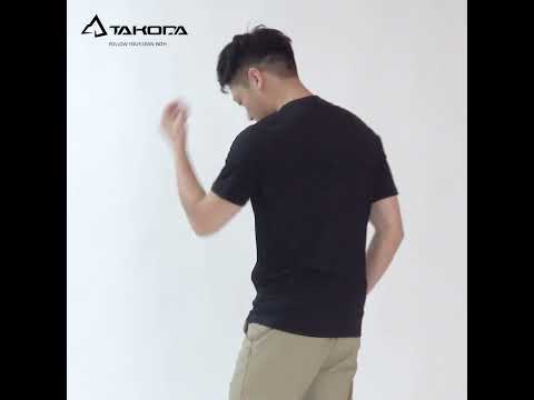 TAKODA Wi 環保機能輕量排汗半開襟短袖 男款 三色