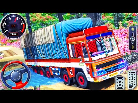 Indian Cargo Truck Uphill Driving - Real Heavy Truck Mountain Offroad Drive - Android GamePlay #2