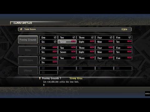 YAKUZA 0 Climax Battles Proving Grounds 7