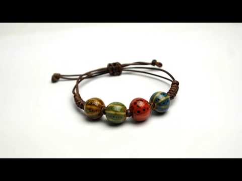 Armband Frauen tonperlen keramik