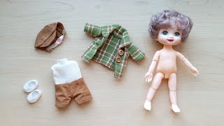 Unboxing: boy and clothes for him – bjd 1/12 16 cm – cheap ball-jointed-doll from China