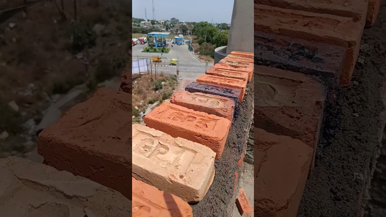 brick wall design 2024 #construction #home #viral #civilengineering