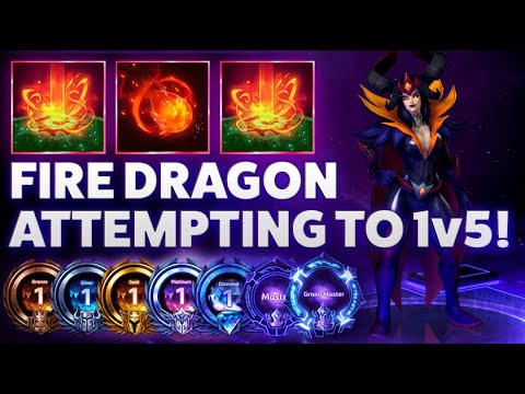 Alexstrasza Cleansing Flame - FIRE DRAGON ATTEMPTING TO 1v5! - Bronze 2 Grandmaster S2 2022