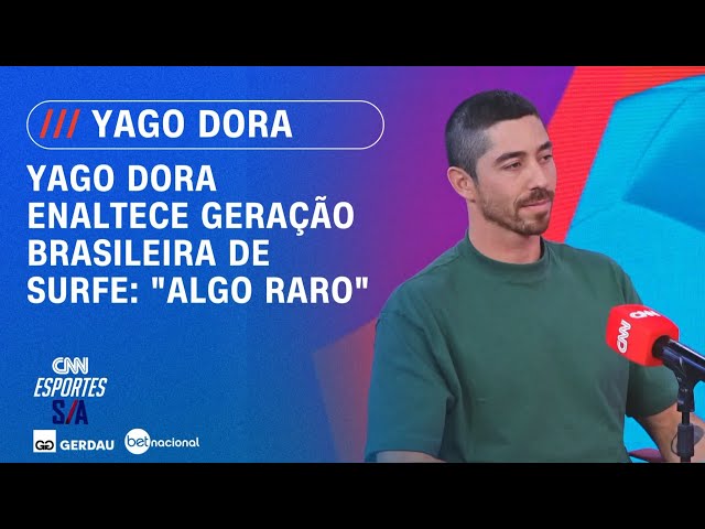 Yago Dora enaltece geração brasileira de surfe: "Algo raro" | ESPORTES S/A