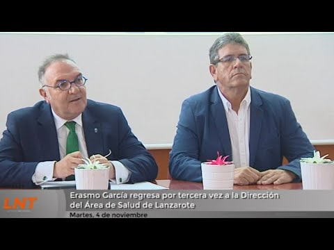 Erasmo García regresa por tercera vez a la Dirección del Área de Salud de Lanzarote