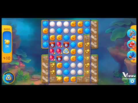 Fishdom. 9494 level no boosters and diamonds. 15 moves