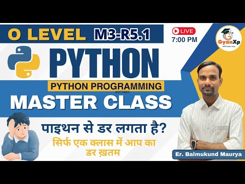Python Programming M3 R5 1 Introduction Python Master Class Gyanxp