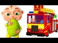 Five Little Babies Driving Transport Vehicles | Surprise Giant Eggs For Kids | Zool Babies